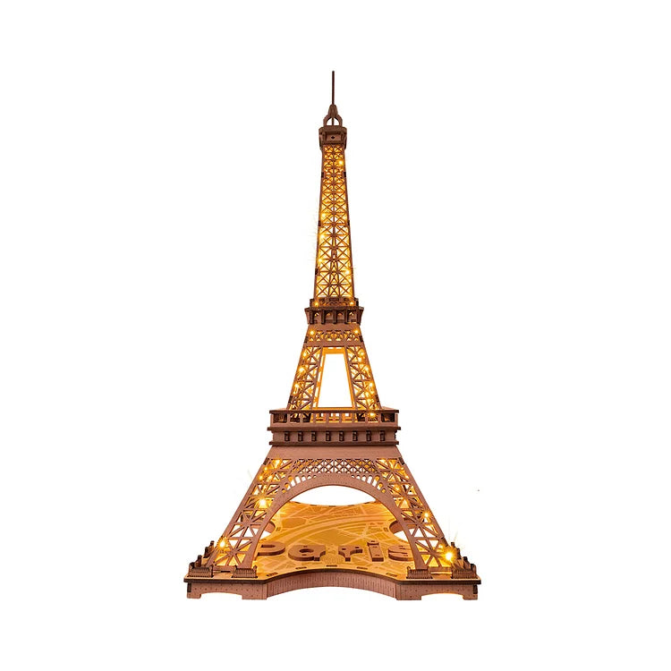 3D-Holzpuzzle Eiffelturm bei Nacht - Robotime