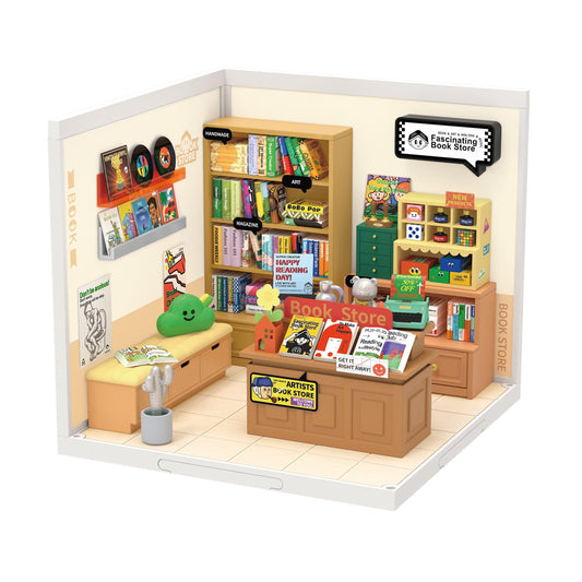 Miniaturhaus Buchladen - Robotime