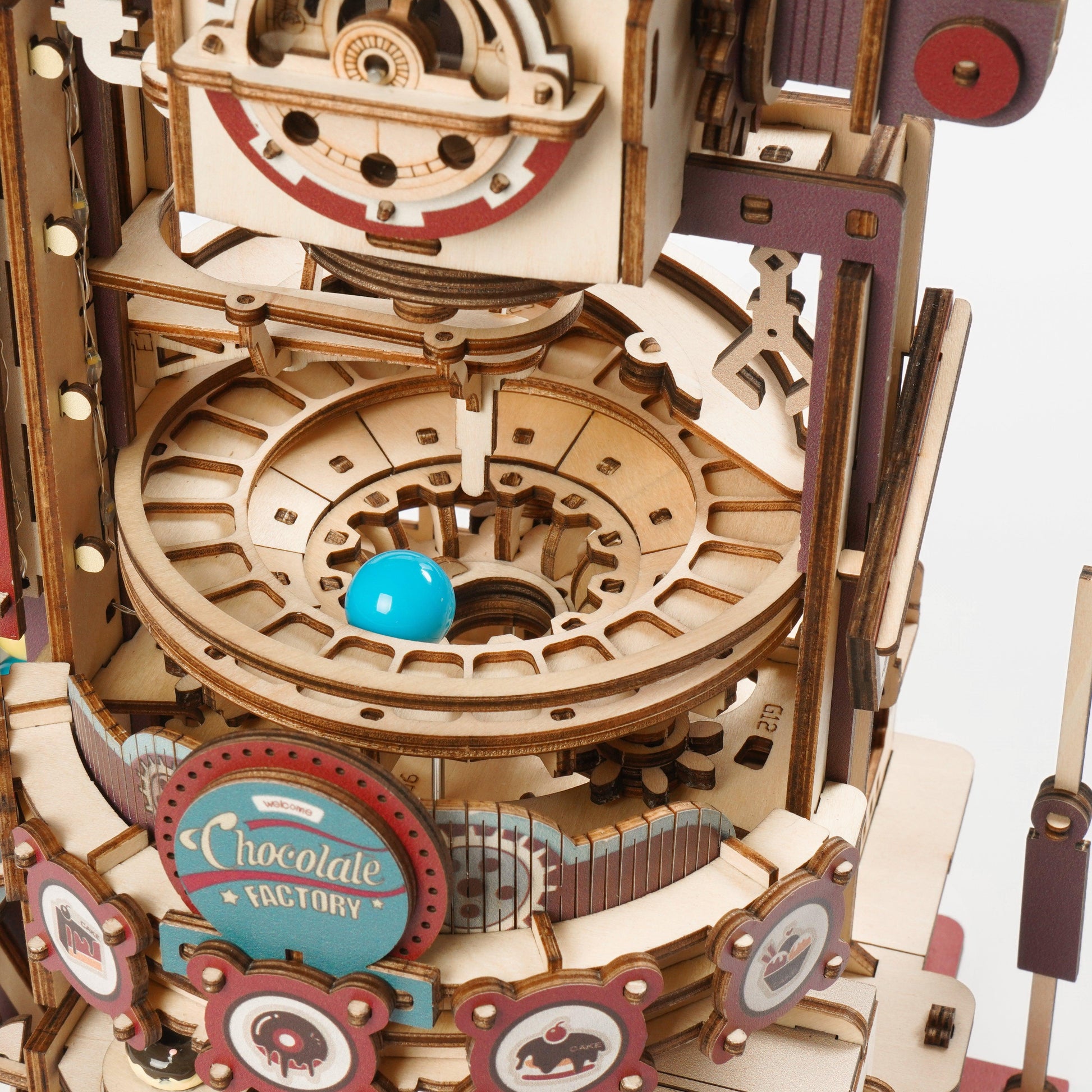 3D-Holzpuzzle Murmelbahn Schokoladenfabrik - Robotime