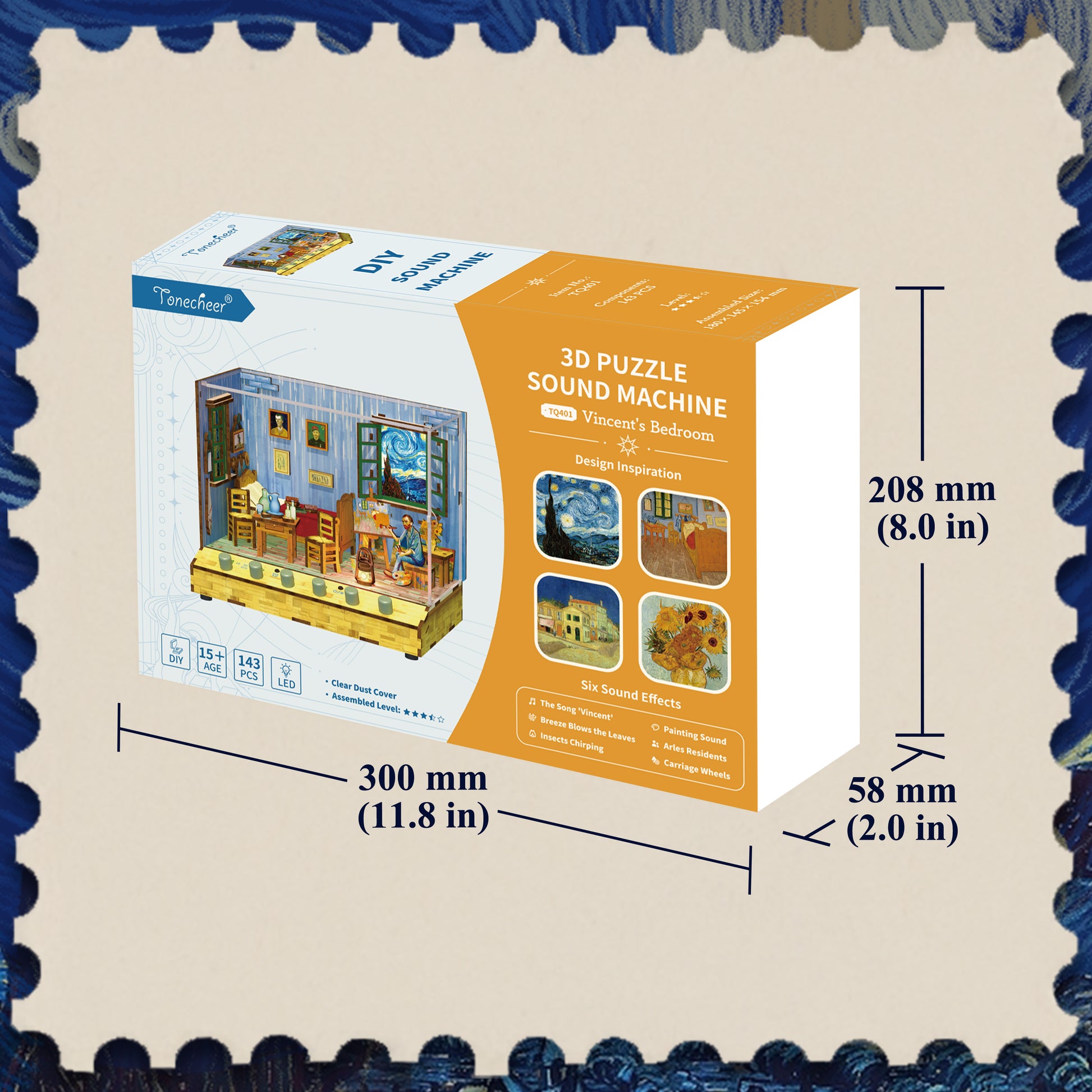 Van Goghs Zimmer | 3D Puzzle